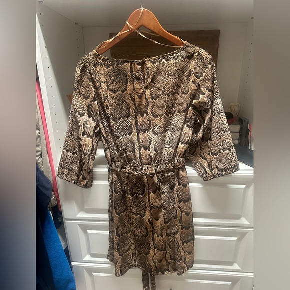H&M Snake Print Dress with Tie Waist - Picture 6 of 6